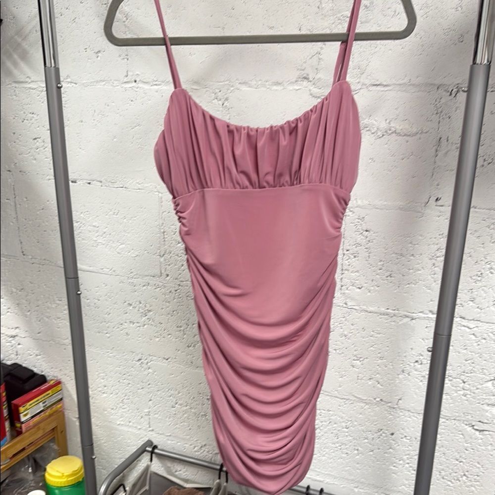 Lovers + Friends Pink Ruched Slip Dress - Size Small - NEVER WORN